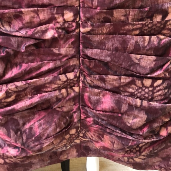 Rickie Freeman Teri Jon Iridescent Floral Women's Formal Dress Size 8 Like New - Picture 7 of 16